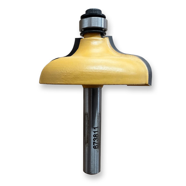 Sommerfeld Ogee Router Bit Woodworking Tool w/Beading w/3/8Brg 1/4CR,1-1/2CD,5/8CL,2-5/16OL,1/4SH