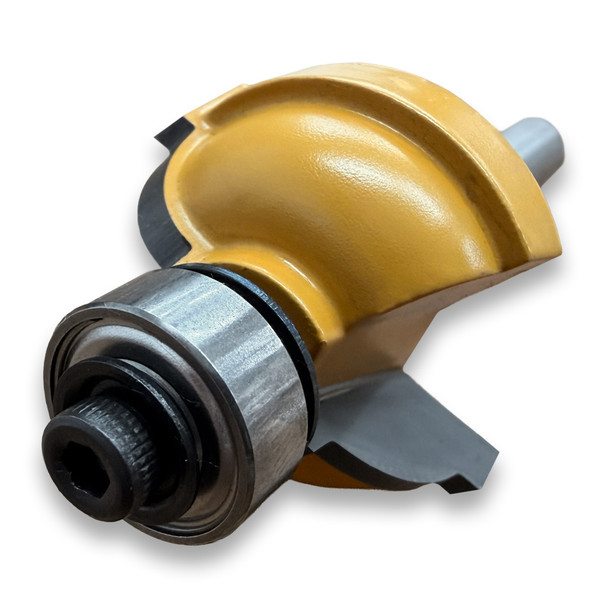 Sommerfeld Cove Router Bit Woodworking Tool w/Fillet w/2Brg1/4CR,1 1/8CD,17/32CL,2 1/4OL,1/4SH