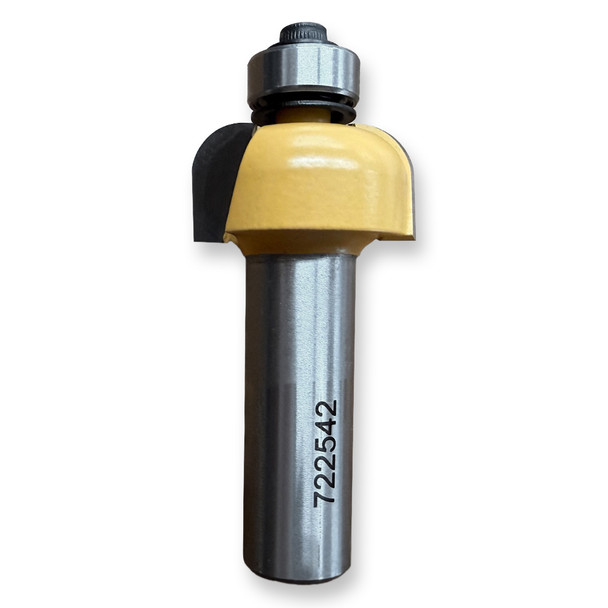 Sommerfeld Cove Router Bit Woodworking Tool w/Bearing 1/4CR,1CR,1/2CL,2 3/8OL,1/2SH