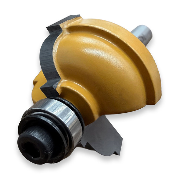 Sommerfeld Cove Router Bit Woodworking Tool w/Fillet w/3/8Brg1/4CR,1 1/8CD,17/32CL,2 1/4OL,1/4SH