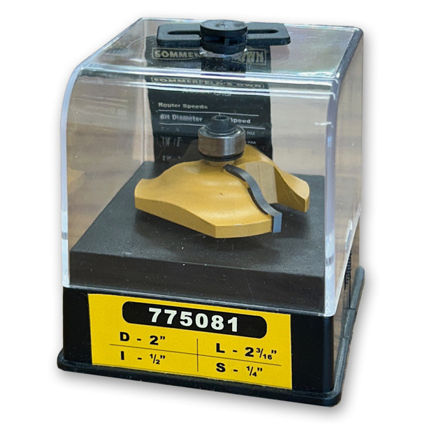 Ogee Raised Panel  Bit 3/4CR,2CD,1/2CL,2-3/16OL,1/4SH