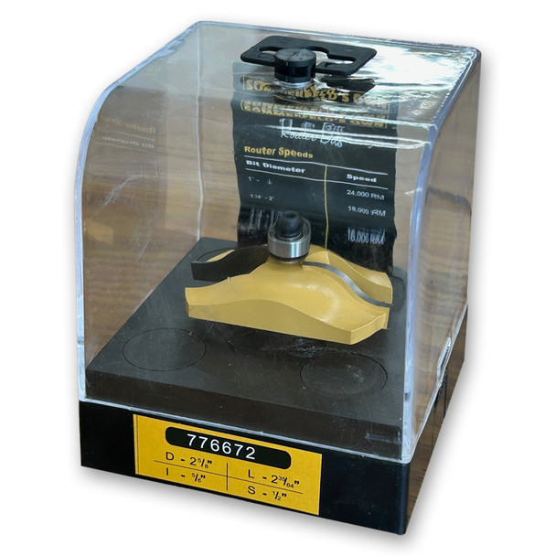 Sommerfeld Raised Panel Ogee Router Bit Woodworking Tool, D - 2-5/8", L - 2-35/64", I - 5/8", S - 1/2"