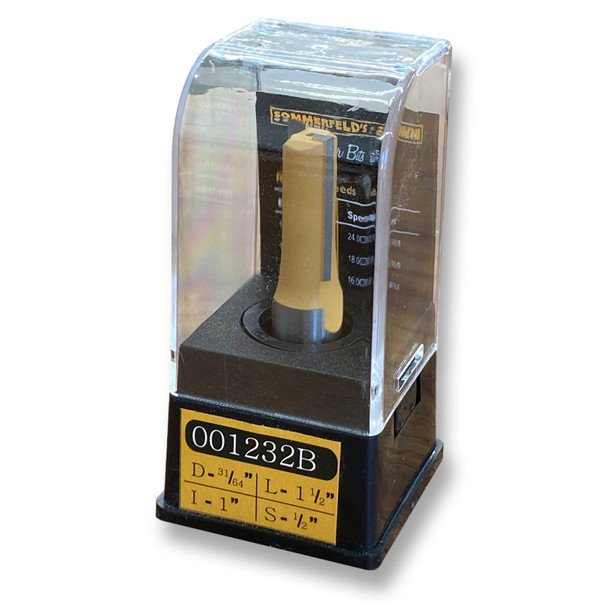Sommerfeld Ply-Groove Router Bit Woodworking Tool 31/64CD,1CL,2-1/2OL,1/2SH Sommerfeld Ply-Groove Router Bit Woodworking Tool 31/64CD,1CL,2-1/2OL,1/2SH