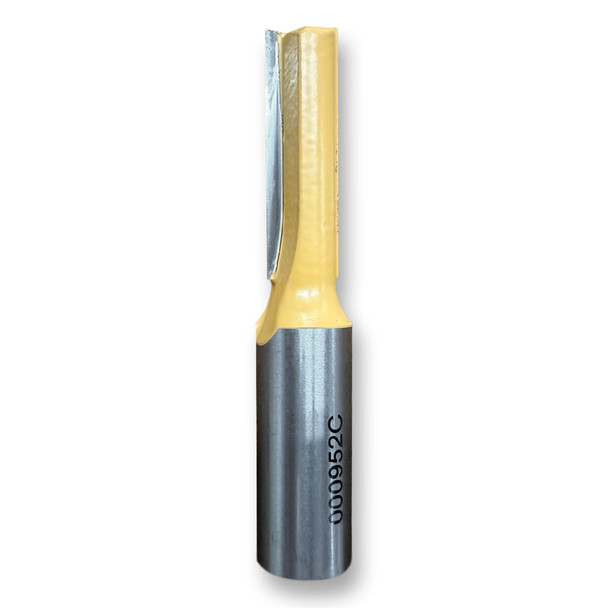 Sommerfeld Straight Router Bit-Two Flute Woodworking Tool 3/8CD,1-1/4CL,2-3/4OL,1/2SH