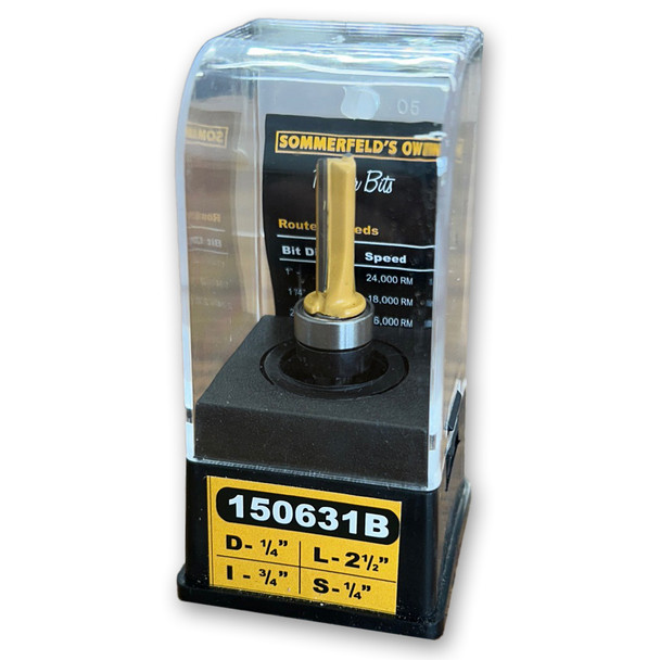 Pattern Bit 1/4CD,3/4CL,2-1/2OL,1/4SH Pattern Bit 1/4CD,3/4CL,2-1/2OL,1/4SH