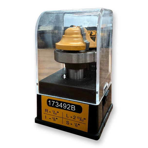 Sommerfeld Classical Plunge Cut Top Router Bit Woodworking Tool w/Bearing 7/32CR,1-3/8CD,5/8CL,2-23/32OL,1/2SH