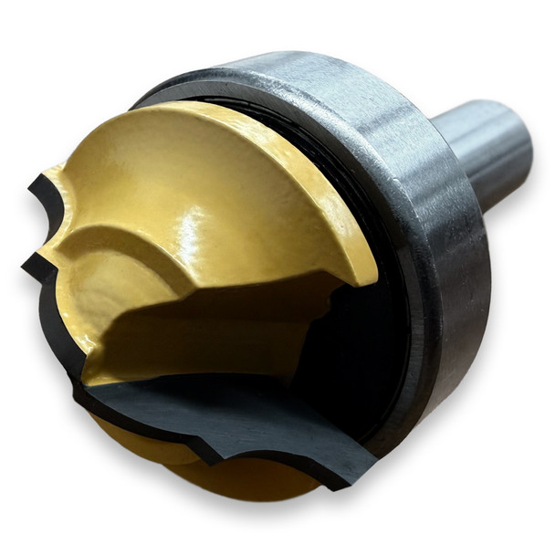 Sommerfeld Classical Plunge Cut Top Router Bit Woodworking Tool w/Bearing 1/4CR,1-3/8CD,9/16CL,2-5/8OL,1/2SH