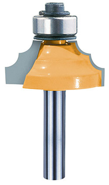 Double Roundover Bit w/Brg5/32CR,1-1/8CD,1/2CL,2-1/4OL,1/2SH