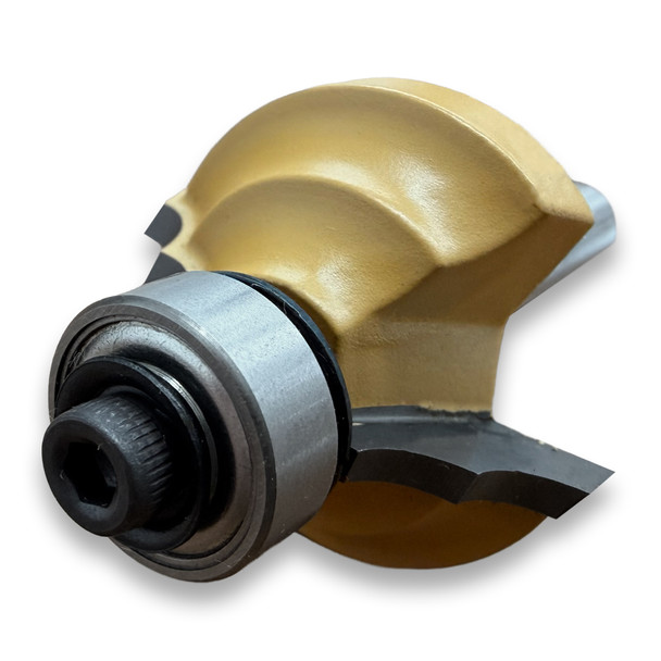 Sommerfeld Double Roundover Router Bit Woodworking Tool w/Bearing 5/32CR,1-1/8CD,1/2CL,2OL,1/4SH