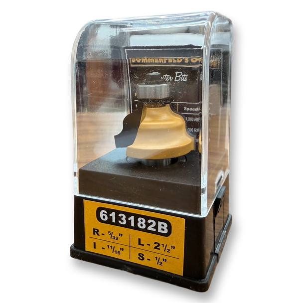 Sommerfeld Wavy Edge Router Bit Woodworking Tool w/Bearing 5/32CR,1-1/4CD,11/16CL,2-1/2OL,1/2SH