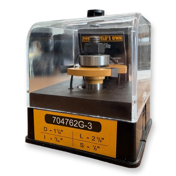 Sommerfeld 3-Wing Slot Cutters Router Bit Woodworking Tool 7/32 KERF, 1/2SH