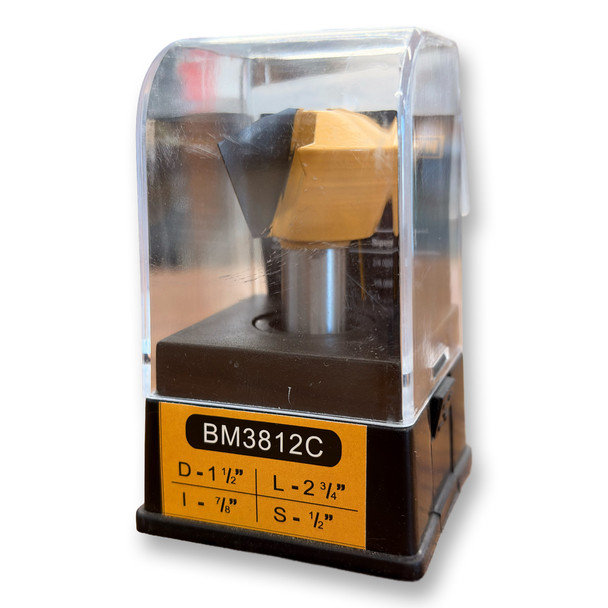 Sommerfeld Bird's Mouth Joint Router Bit Woodworking Tool 22.5CA,1 1/2CD,7/8CL,2 3/4OL,1/2SH