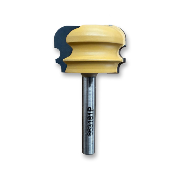 Sommerfeld Arch. Molding Profile Router Bit Woodworking Tool 1 1/4CD,25/32CL,2 1/16OL,1/4SH