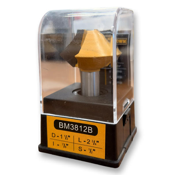 Sommerfeld Bird's Mouth Joint Router Bit Woodworking Tool 45CA,1-1/2CD,7/8CL,2-3/4OL,1/2SH