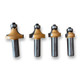 Sommerfeld 4-Pc Roundover Router Bit Woodworking Tool Set
