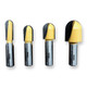 Sommerfeld 4-Pc Roundnose Router Bit Woodworking Tool Set