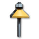 Sommerfeld Chamfer Router Bit Woodworking Tool w/Bearing 45CA,1-1/4CD,17/32CL,2-3/16OL,1/4SH