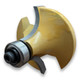 Sommerfeld Roundover Router Bit Woodworking Tool w/Bearing5/8CR,1-3/4CD,7/8CL,2-7/8CL,1/2SH