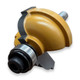 Sommerfeld Cove Router Bit Woodworking Tool w/Fillet w/3/8Brg1/4CR,1 1/8CD,17/32CL,2 1/4OL,1/4SH
