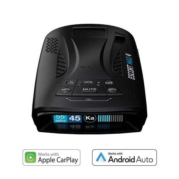 Escort MAX 4 Radar & Laser Detector | Dual-Core, GPS & Drive