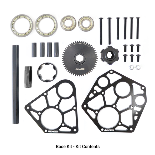 2 Motor Drivetrain Gearbox - Through Bore