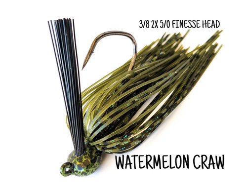 Watermelon Craw 3/8 2X 5/0 Finesse Head