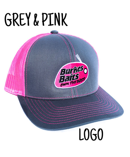 Grey & Pink Logo Hat