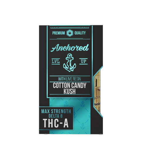 Anchored Cannabis Co. 1g THCA Vape Cartridge - Cotton Candy Kush Vape cartridges