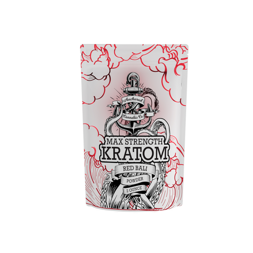 Anchored Cannabis Co. Kratom Powder - Red Bali - 2 Oz Bag , Kratom powder for sale