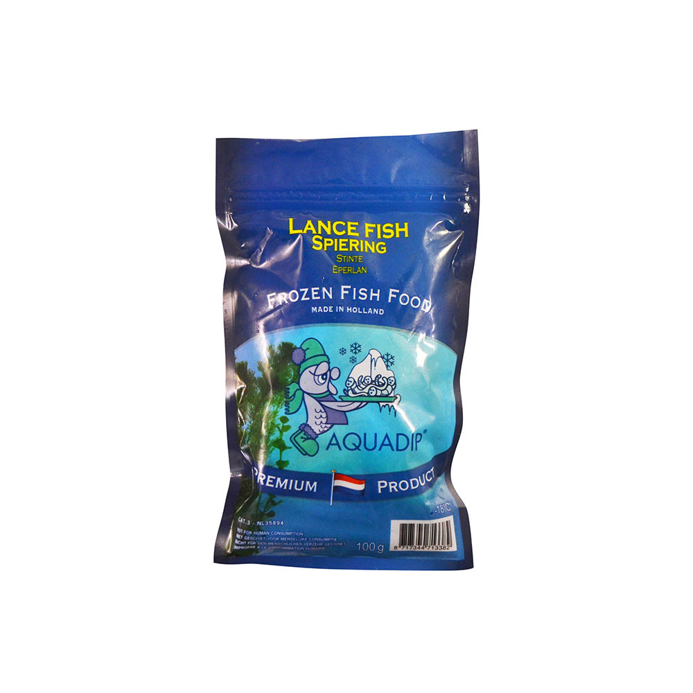 AQUADIP Lance Fish Frozen - 100g Mini-grip Bag