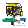 Champion 100743 3in Extended Run Semi-trash Water Pump with Hose & Wheel Kit