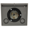 Generac 6338 50A Raintight Resin Power Inlet Box for NEMA CS6365 Plugs