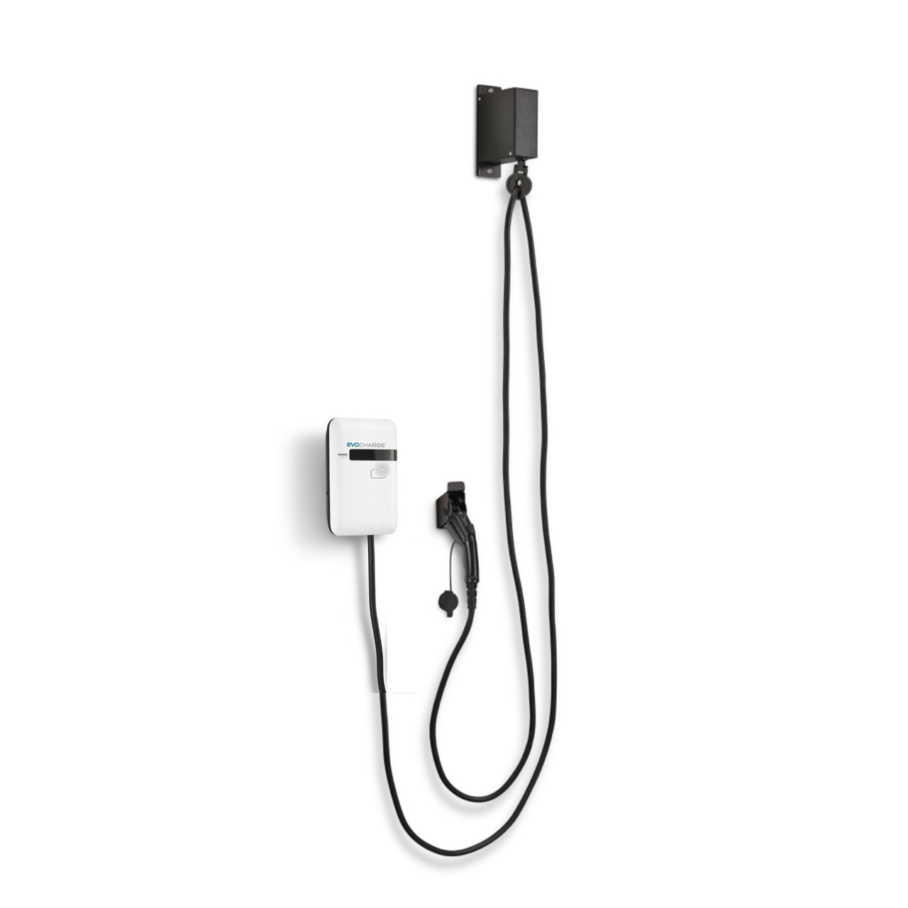 EvoCharge EVSE 32A, Level 2 EV Charging Station w/Pedestal & Retractor