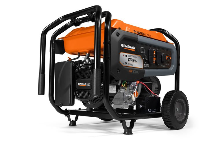 Generac 7715 GP8000E | 8000W Electric Start Portable Generator