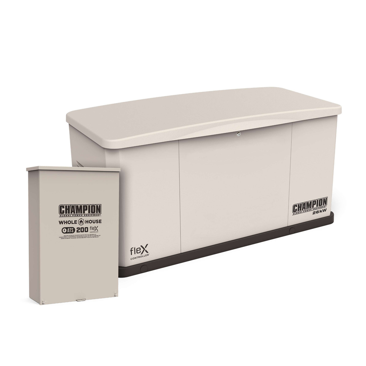 world wide of the fireman コンプリートBOX Champion 201614 | 26kW fleX Generator | 200A SE Transfer Switch