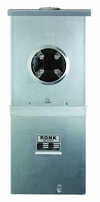 Ronk MSB200HEAEBB 200A 1ph-120/240V Service Rated Horn Bypass Meter Socket Circuit Breaker with (3) 2-2.5in Knockouts