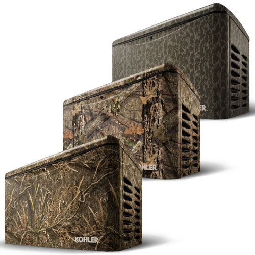 Kohler 26RCA 26kW Generator with Mossy Oak Camo Enclosure