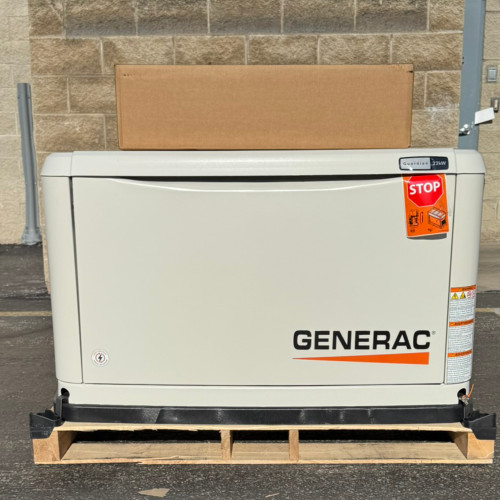 Generac 7043 22kW Guardian Generator with 200A SE Transfer Switch (Scratch & Dent)
 - Front