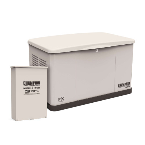 Champion 201596 10kW fleX Generator with 150A SE Transfer Switch