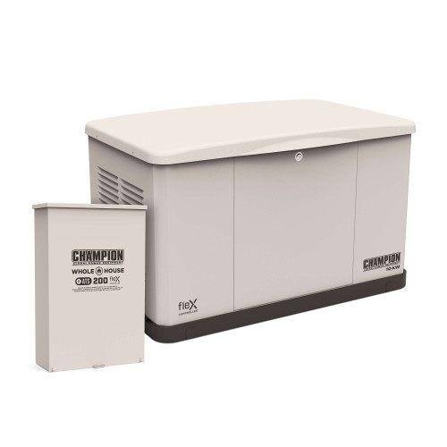 Champion 201597 10kW fleX Generator with 200A SE Transfer Switch