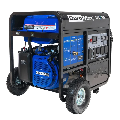 DuroMax XP15500HX 12000W Electric Start Dual Fuel Portable Generator w/CO Alert