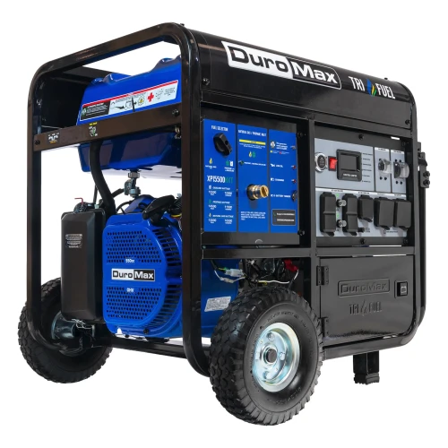 DuroMax XP15500HXT 12000W Electric Start Tri-Fuel Portable Generator w/CO Alert