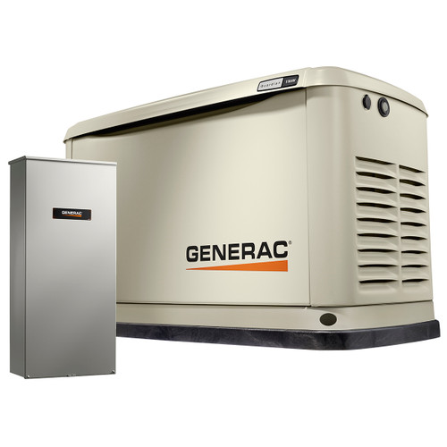 Generac Guardian 7032 11kW Generator with Wi-Fi & 100A 16-circuit Transfer Switch