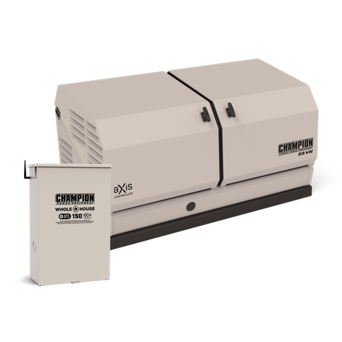 Champion 201378 | 22kW aXis Generator | 150A SE Transfer Switch