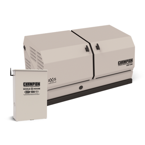 Champion 201220 | 22W aXis Generator | 100A SE Transfer Switch