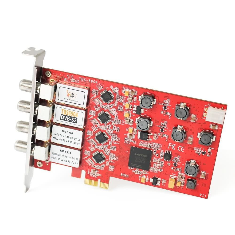 TBS 6904 SE DVB-S2 QUAD TUNER HD SATELLITE PCI EXPRESS CARD