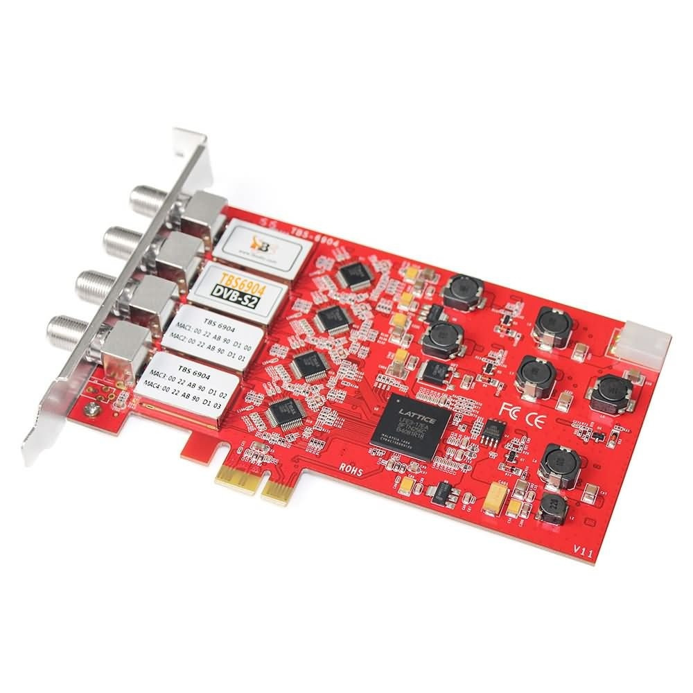 TBS6004 DVB-C Quad Modulator Card – 4 Inputs, Outputs DVB-C Channels On 4 Frequencies