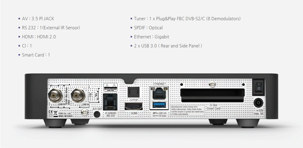 VU+ UNO 4K SE Ricevitore Sat – DVB-S2 FBC Twin Tuner, 4K HDR, 2TB HDD, WiFi 300Mbit, E2 Linux Con Multiroom E Registrazione