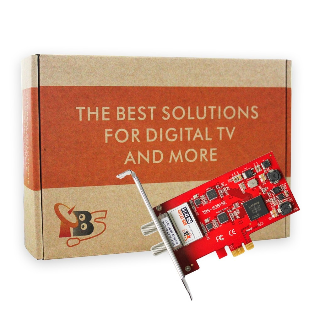 TBS6281SE DVB-T2/T/C Dual TV Tuner PCI Express Card