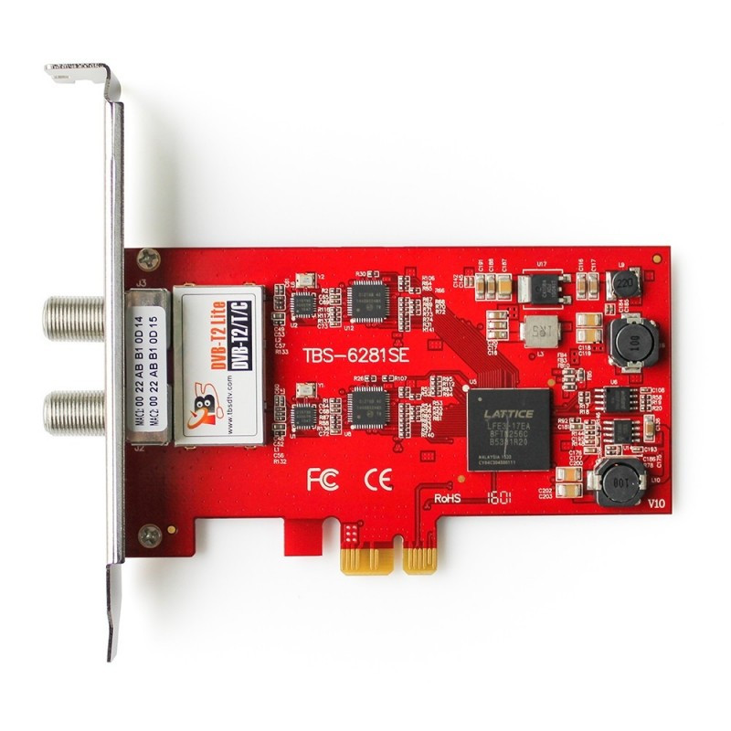 TBS6281SE DVB-T2/T/C Dual TV Tuner PCI Express Card